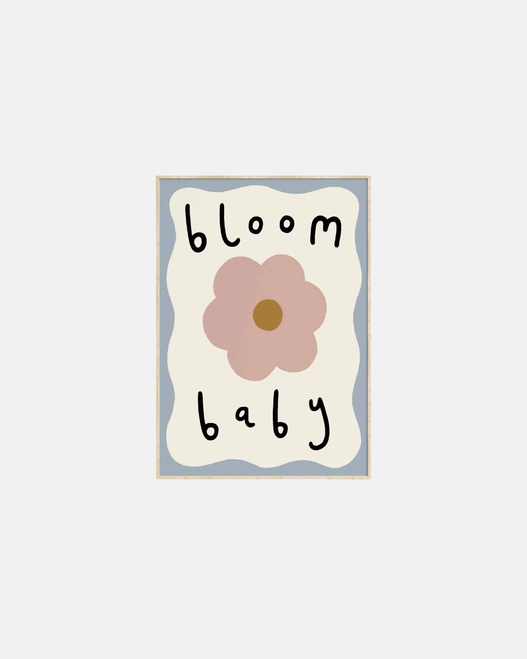 Kitty Makes Bloom Baby Wall Art Print in A4