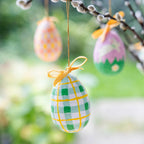 Talking Tables Easter Hanging Egg Decoration in Purple Bunny