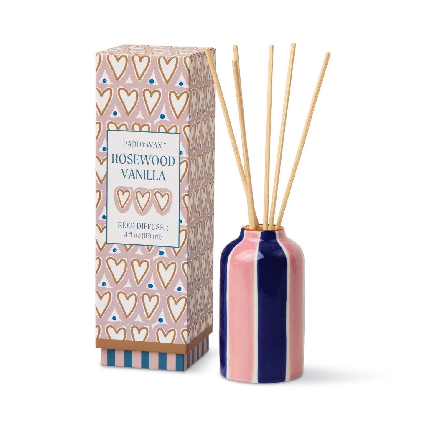 Paddywax A Dopo Hearts Ceramic Diffuser Rosewood Vanilla
