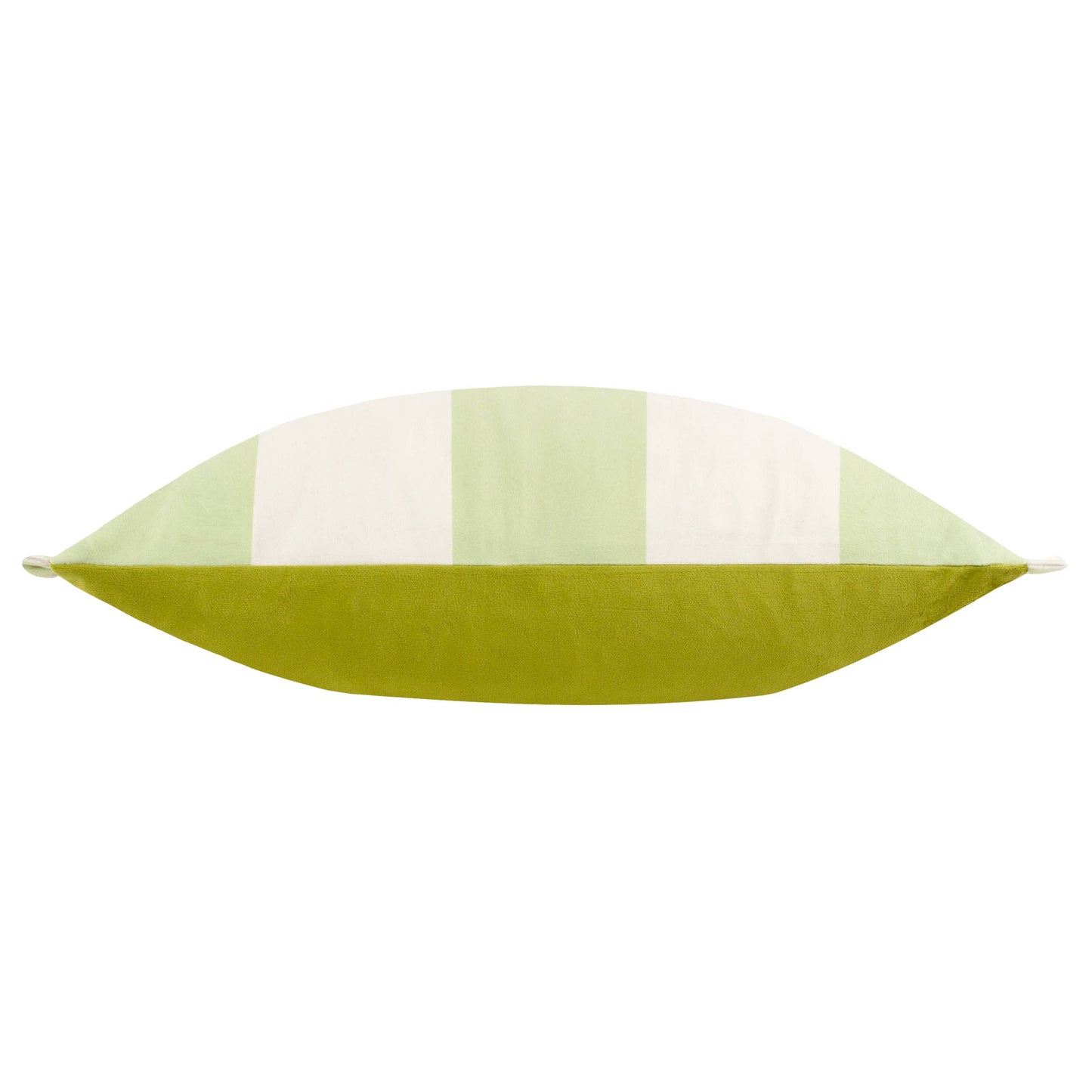Fern Araya Striped Velvet Cushion Green & Pink