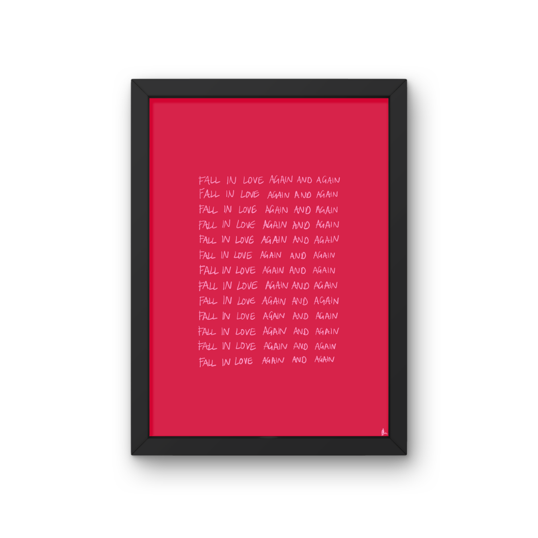 Peak Prints Fall In Love Charli XCX Music Print