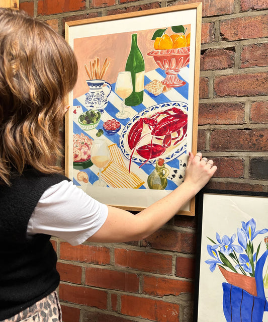 Charlie Taylor Lobster Lunch A4 or A3 Print