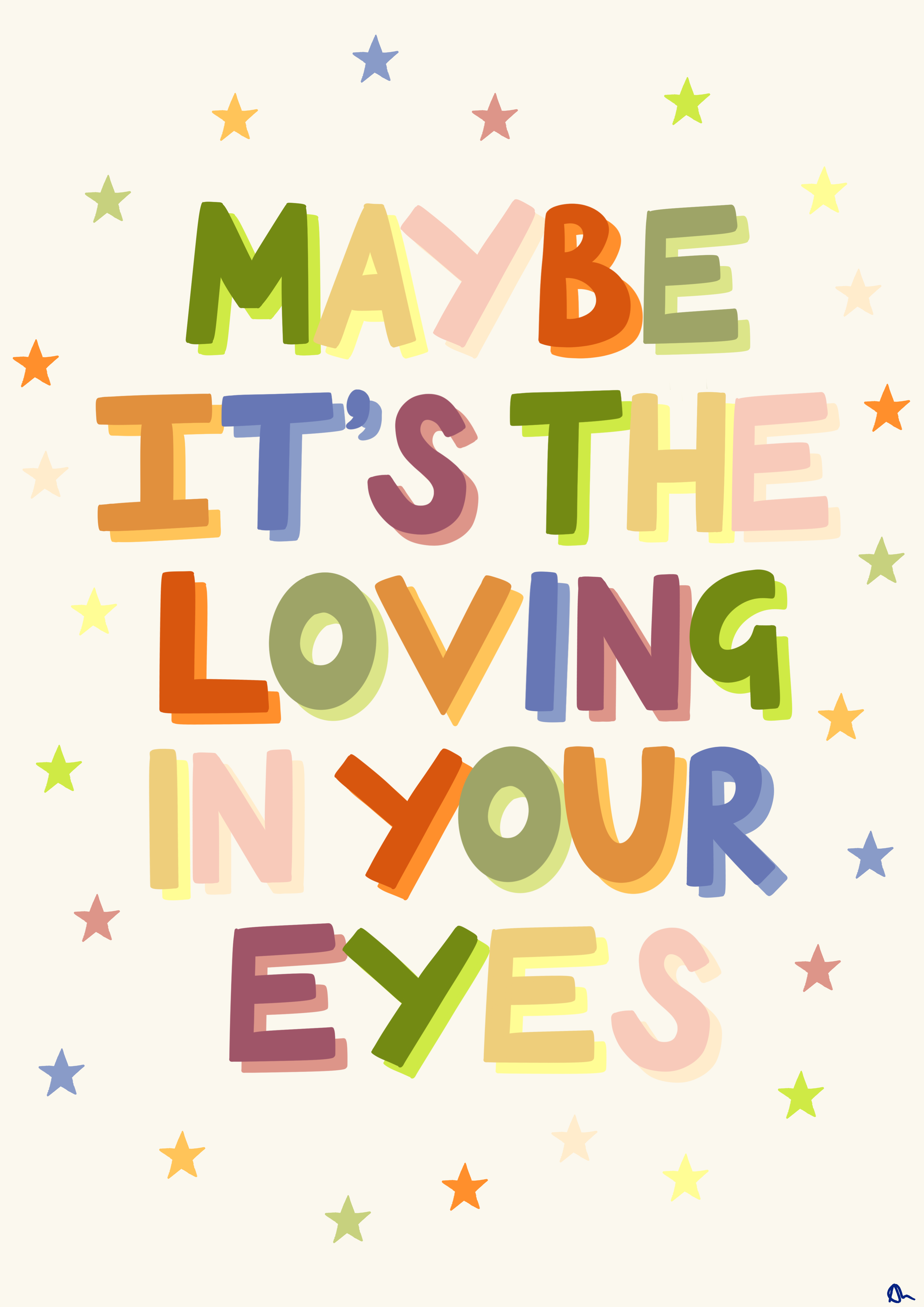 Peak Prints Loving In Your Eyes Olivia Dean Print Wall Art