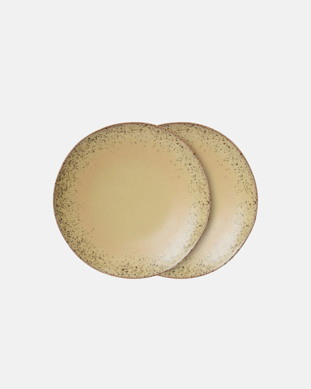 HKLIVING 70's Ceramic Dinner Plates Set of 2 in Grit