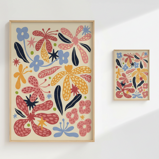 Kira Bolton Floral Wall Print in A4 or A5