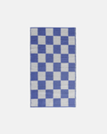 Furn Blue Checkerboard 100% Recycled Outdoor Rug
