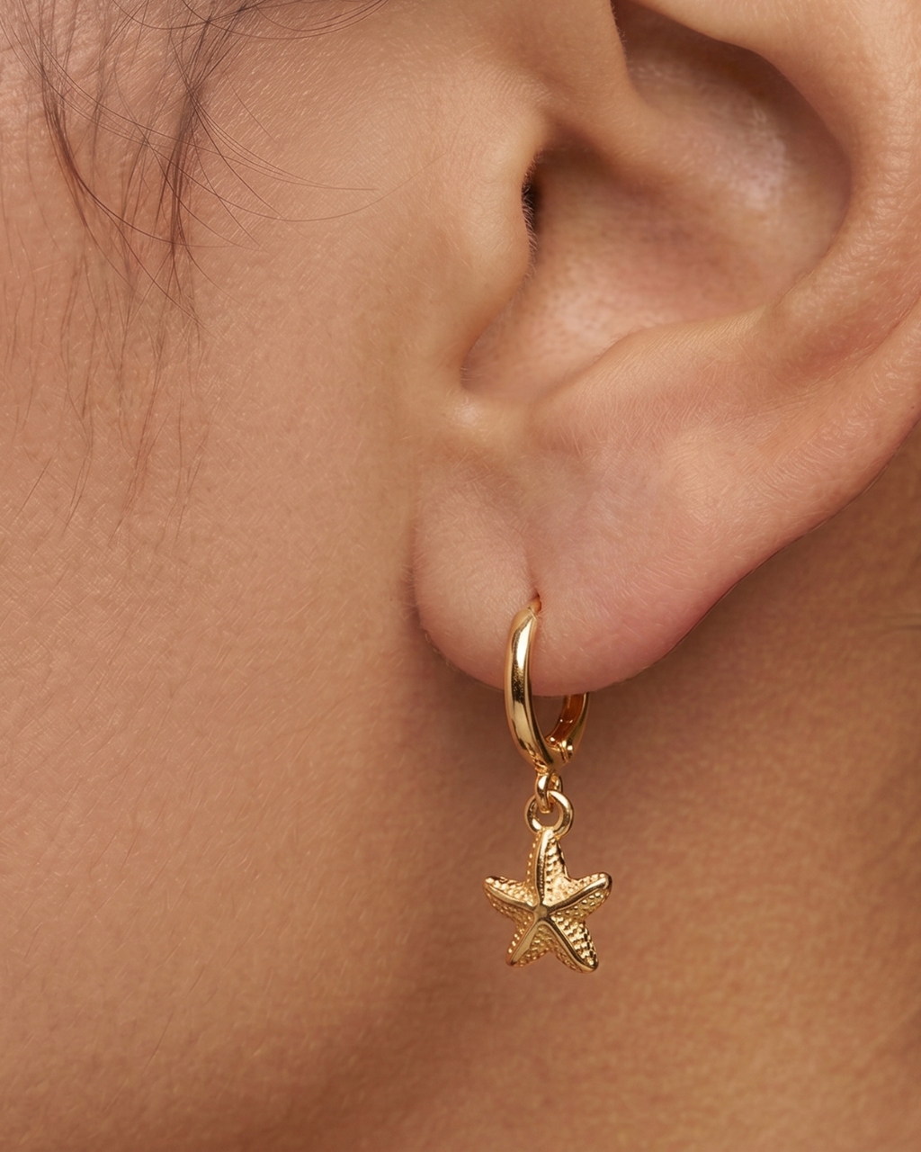 Big Metal London Sofia Sea Token Earrings in Gold or Silver