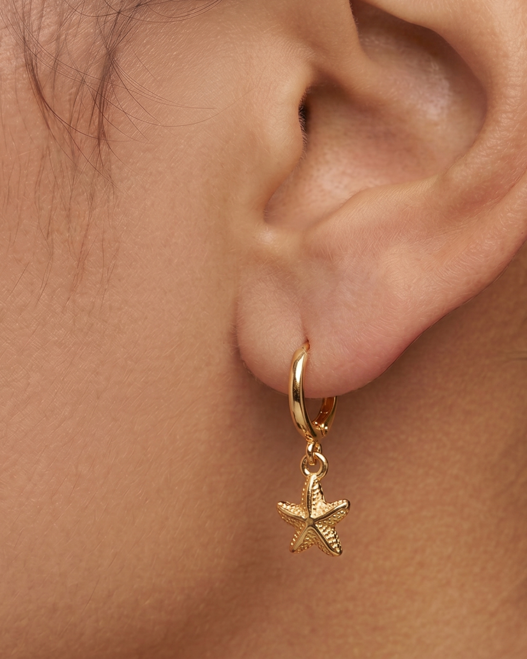 Big Metal London Sofia Sea Token Earrings in Gold or Silver