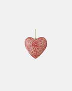 Bloomingville Cassidy Paper Mache Christmas Heart Ornament