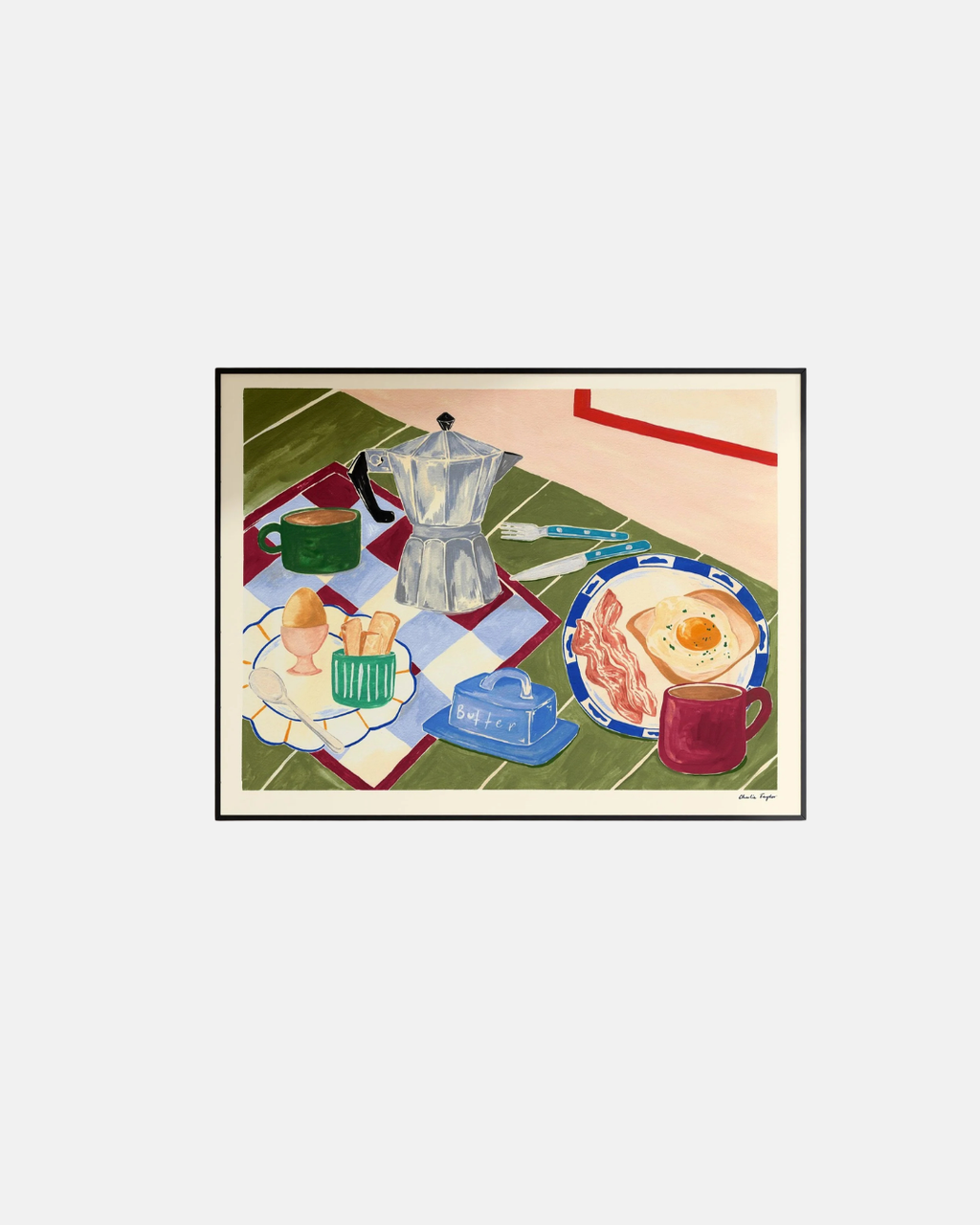 Charlie Taylor Champagne Kisses Print