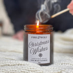 Fire & Wolf Soy Wax Christmas Wishes Candle