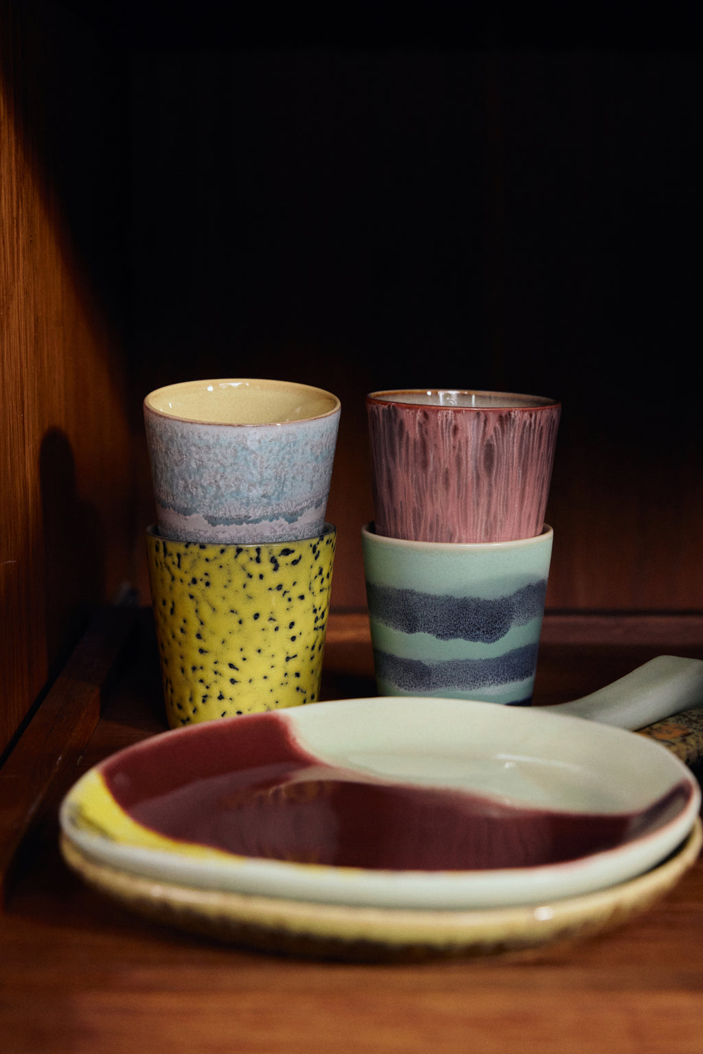 HKLIVING 70s ceramics Coffee Mugs: Artistic