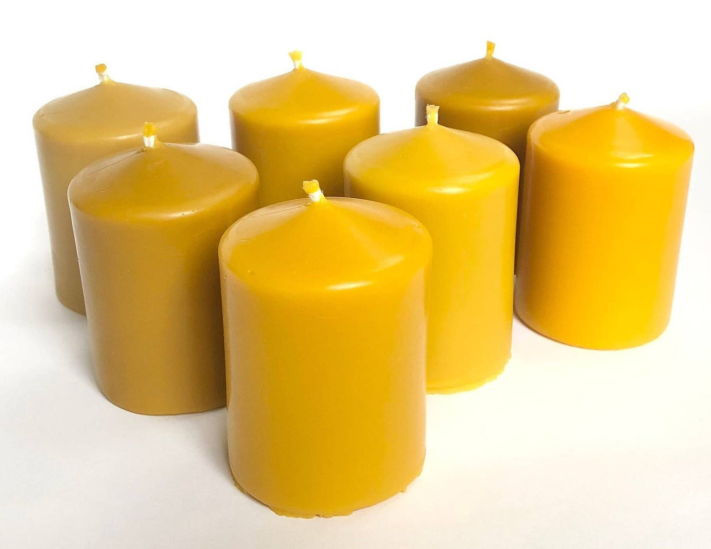 Five Bee's Yard 100% Natural Beeswax Pillar Candle