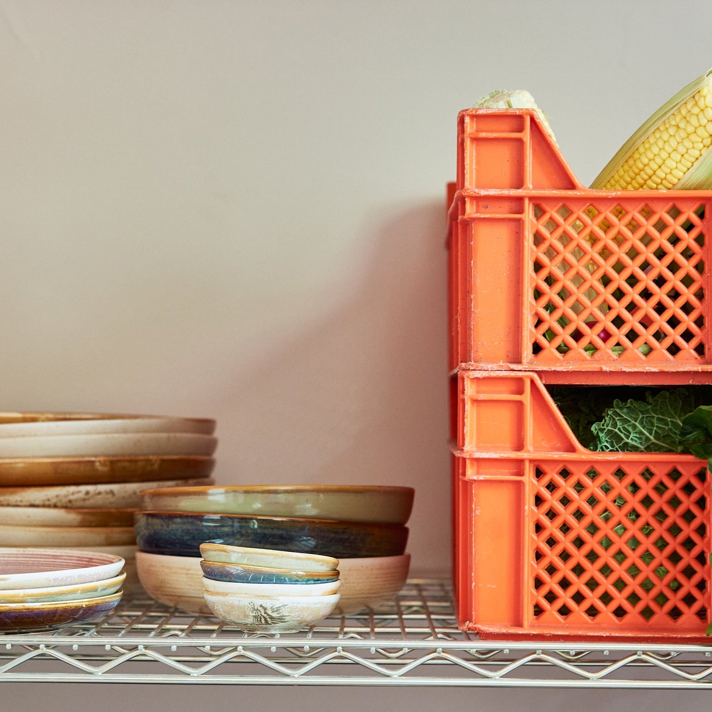 HKLIVING Chef Ceramics: Deep Plate in Cream Brown