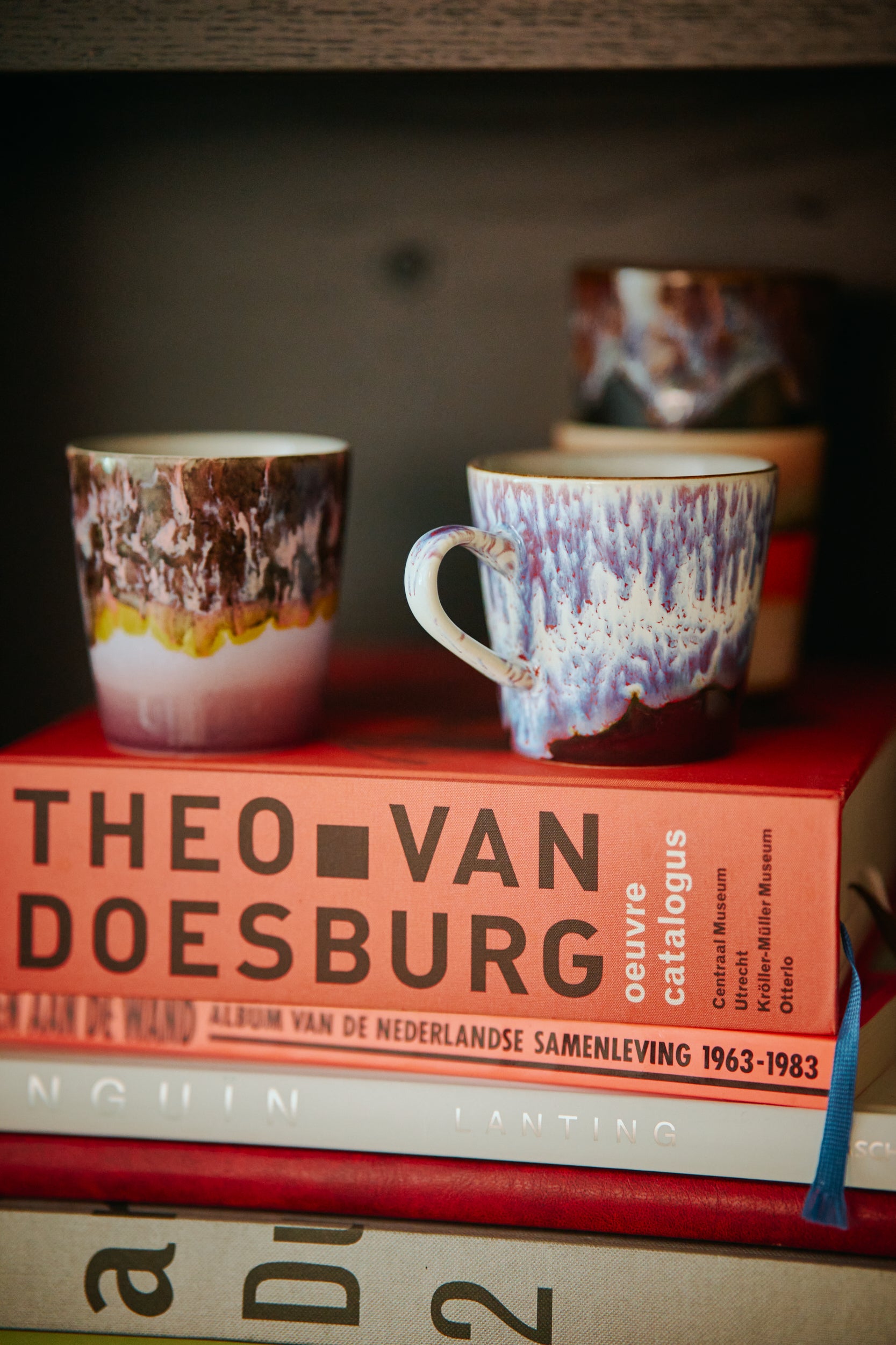 HKLIVING 70s ceramics Coffee Mugs: Valley
