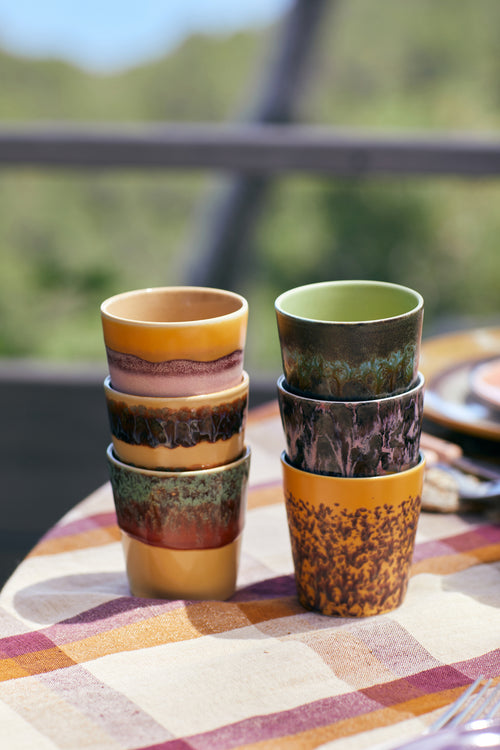 HKLIVING 70s ceramics Coffee Mugs: Valley