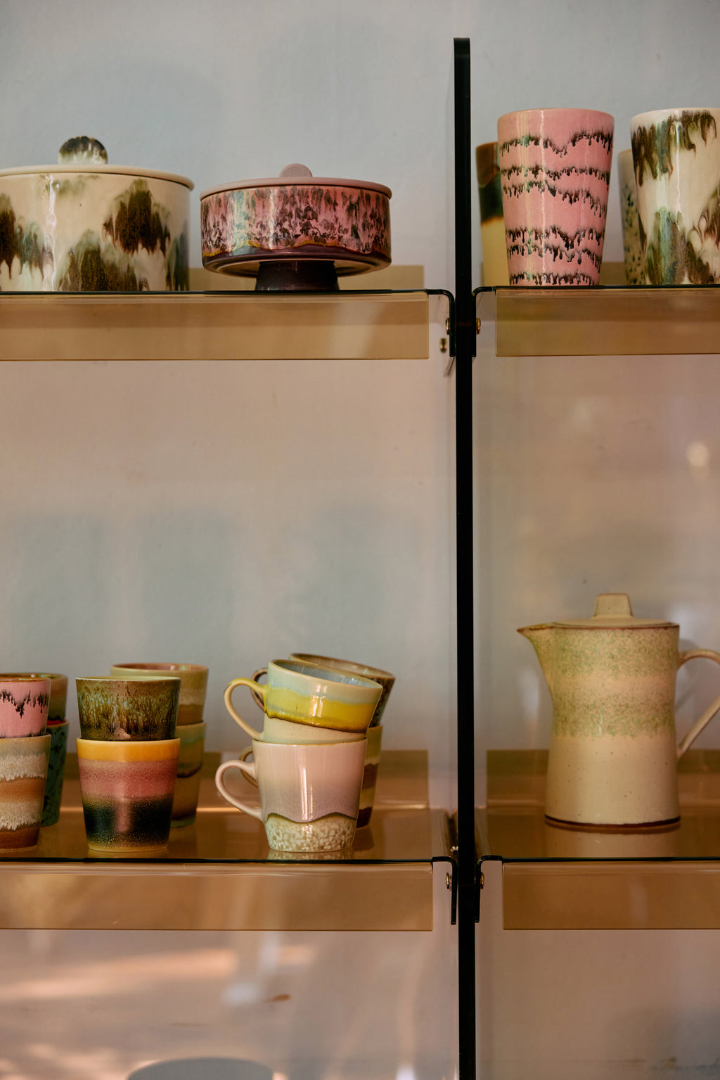 HKLIVING 70s Ceramic Americano Mugs: Rococo