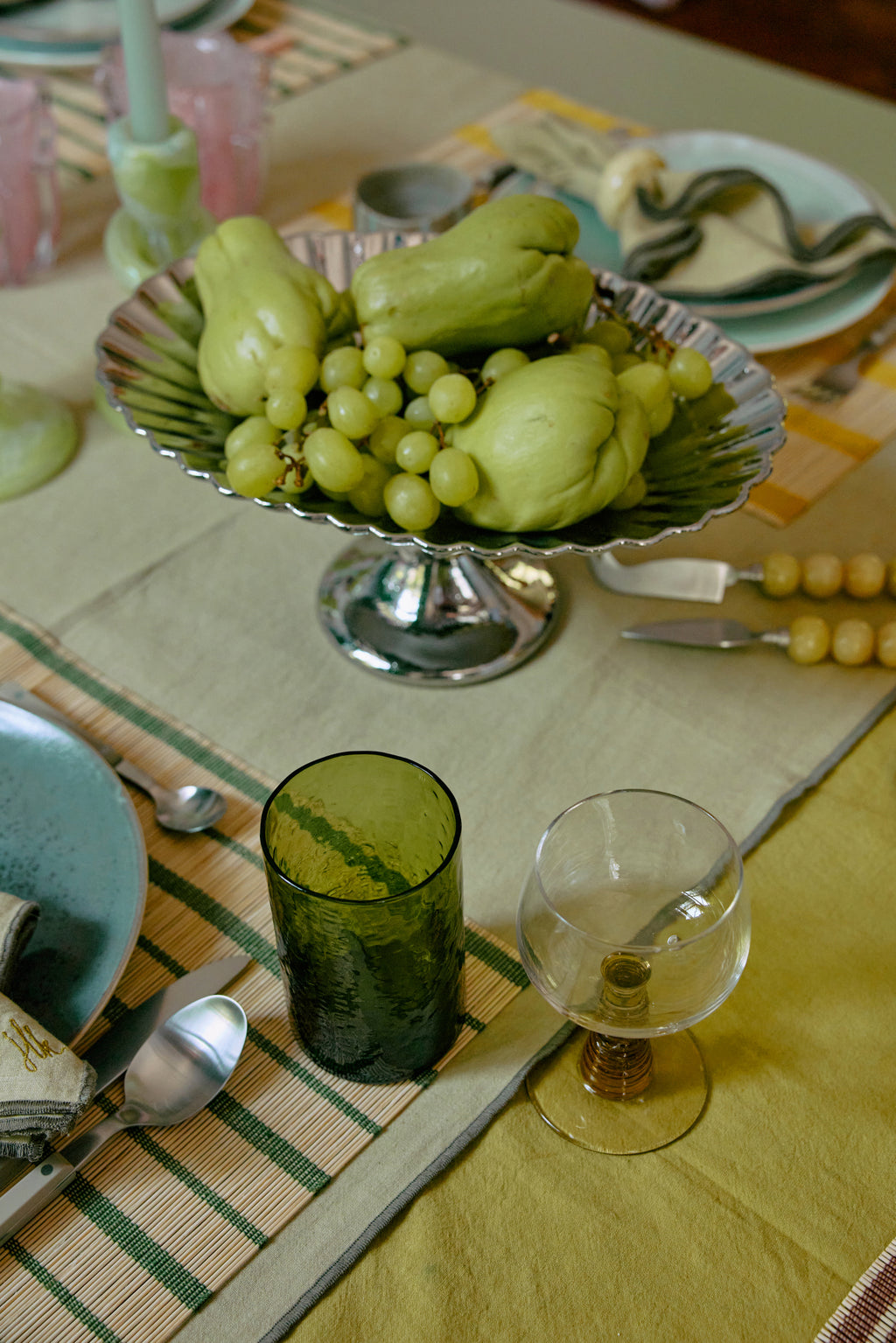 HKLIVING High Tube Glass in Green