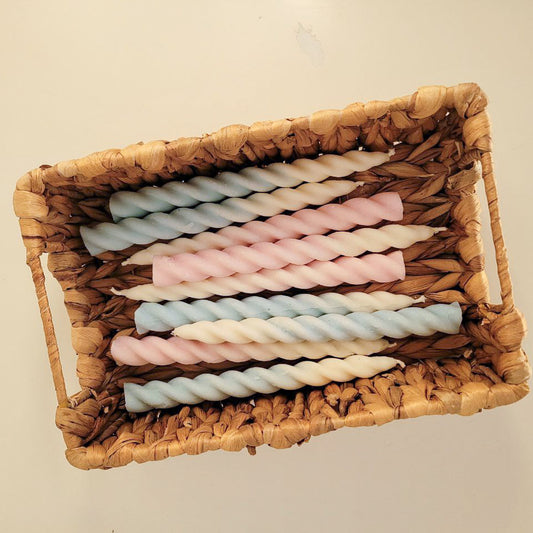 Soie Soy Wax Twirl Ombre Taper Candle