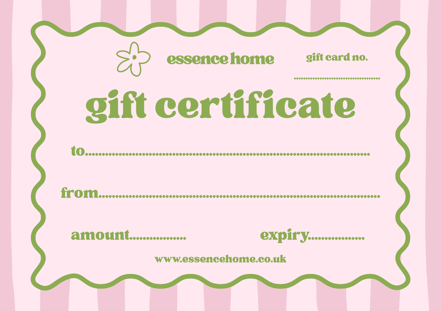 Essence Home Gift Card