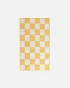 Furn Yellow Checkerboard 100% Recycled Outdoor Rug