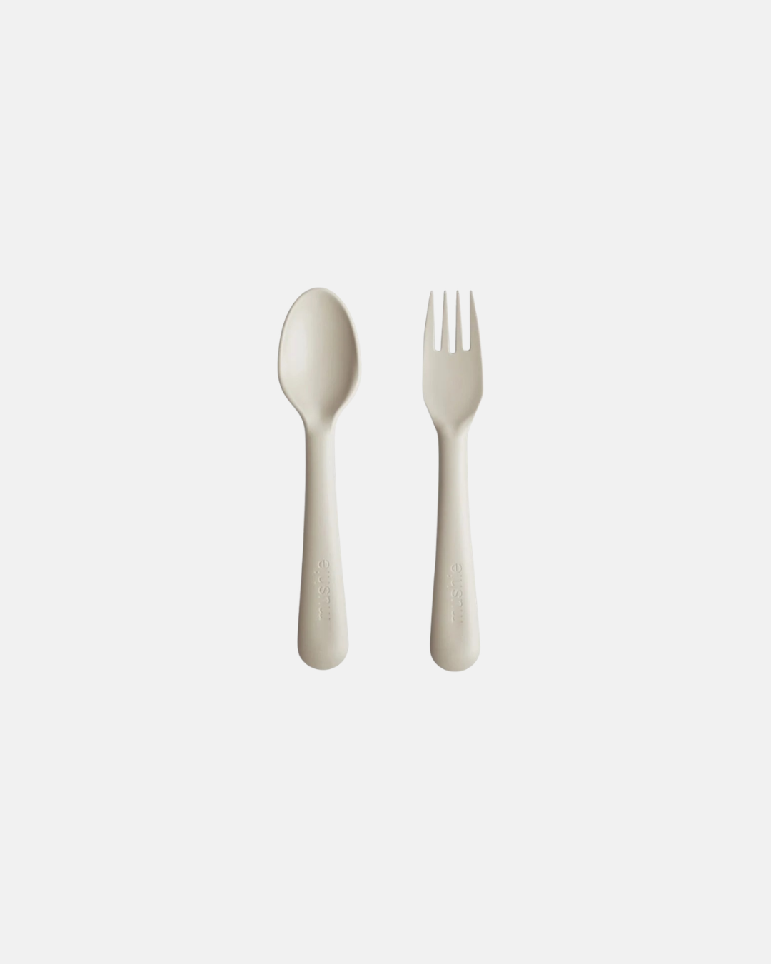 Mushie Baby Cutlery Set - Lilac | Fork & Spoon