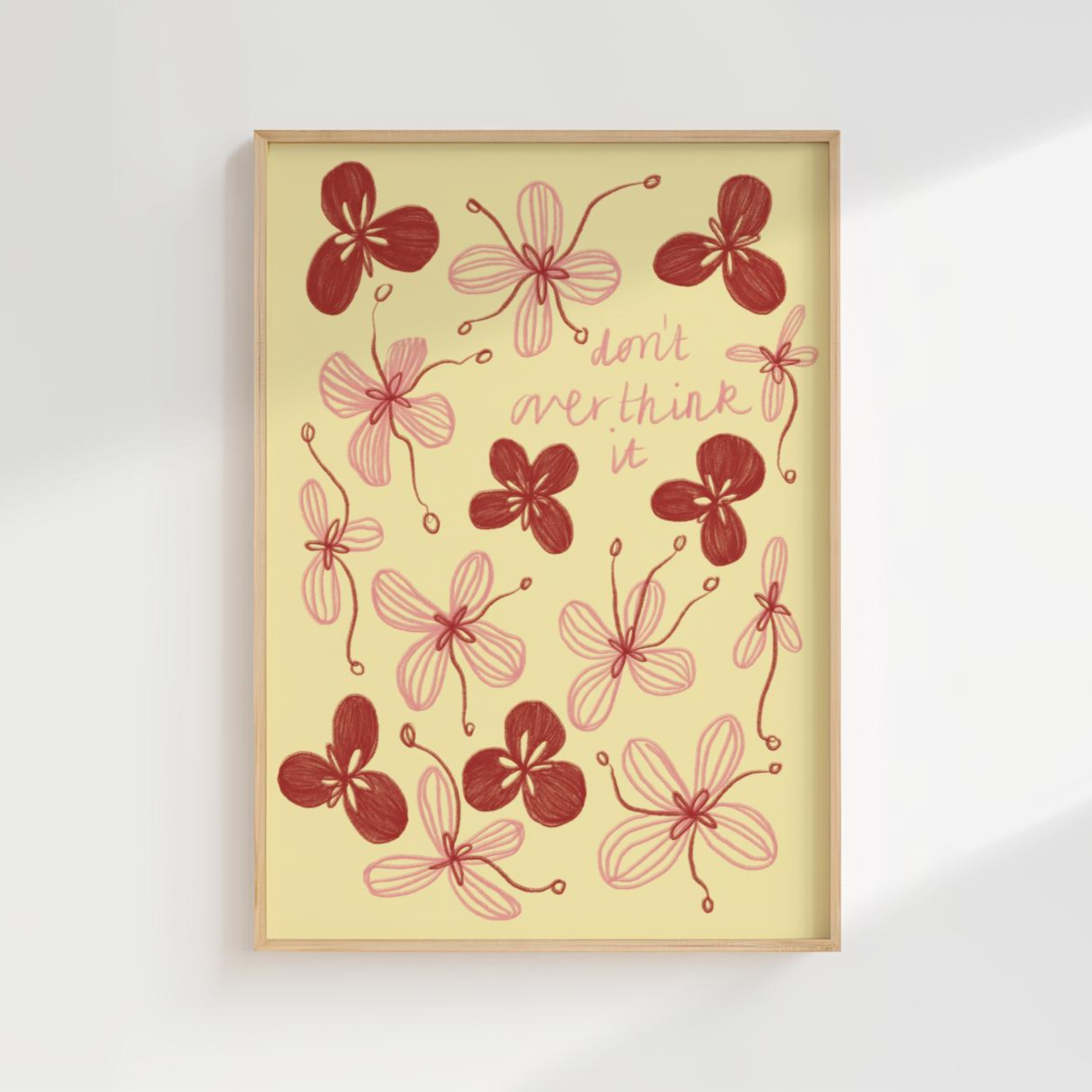 Kira Bolton Don't Overthink It Wall Print in A4 or A5
