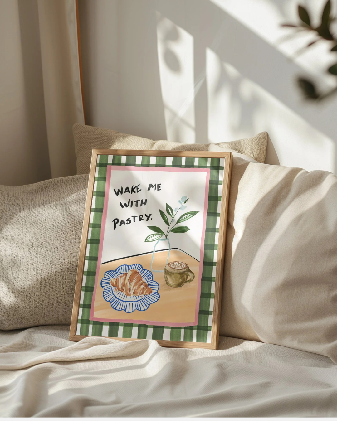 Charlie Taylor Wake me with Pastry Print