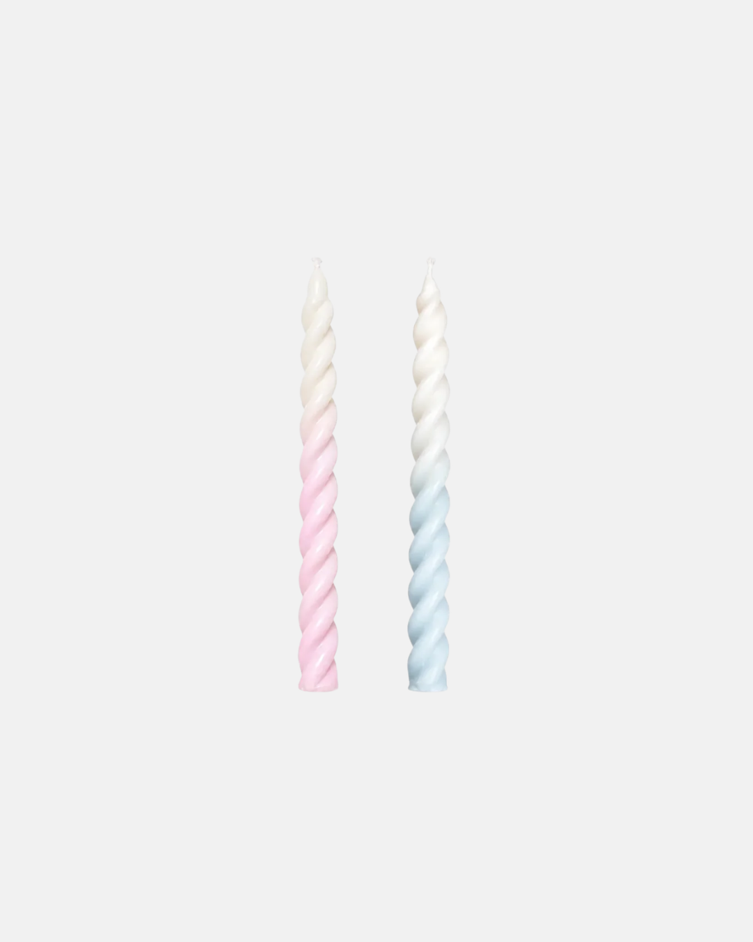 Soie Soy Wax Twirl Taper Candle in Ombre