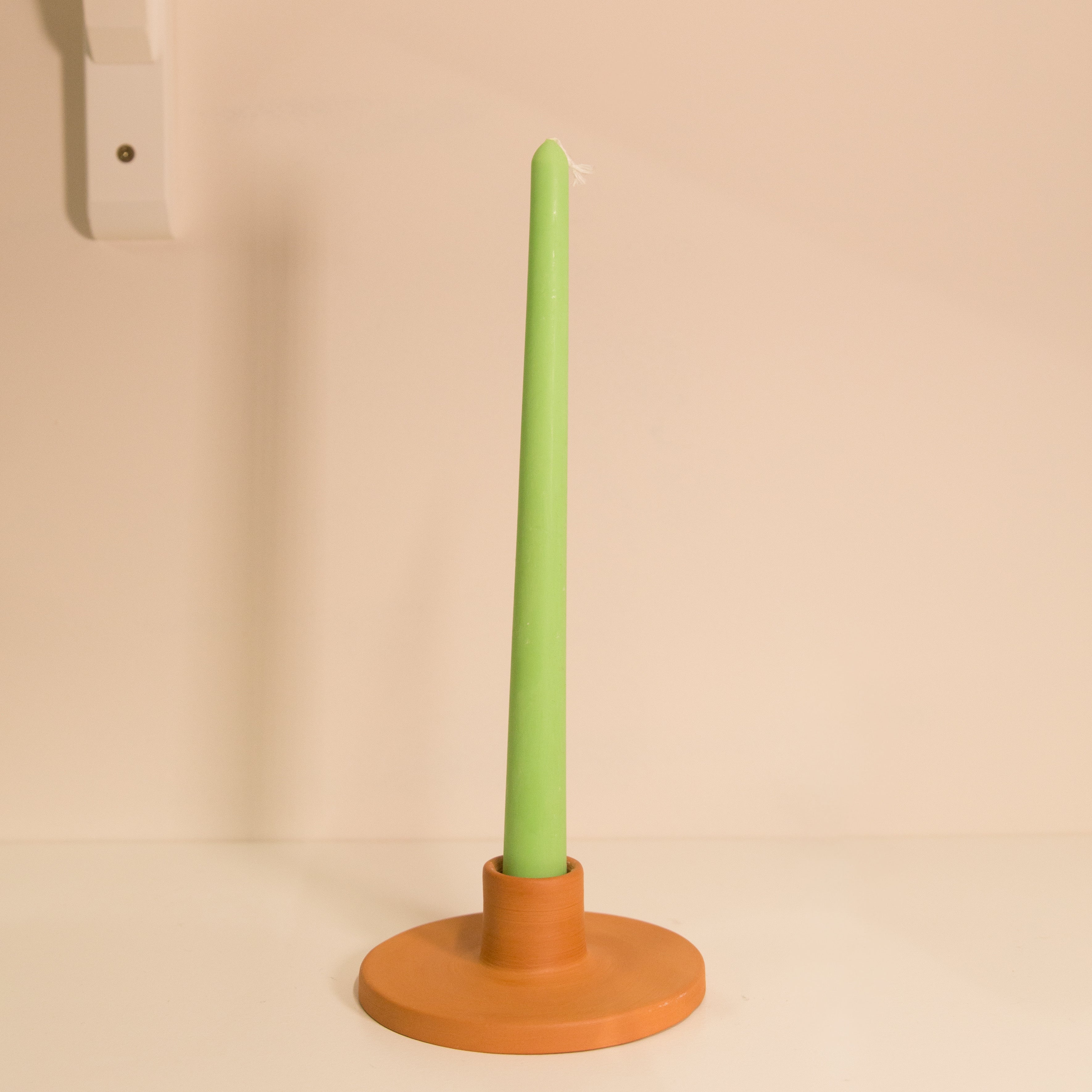 Coconut Wax Taper Candle in Various Colours