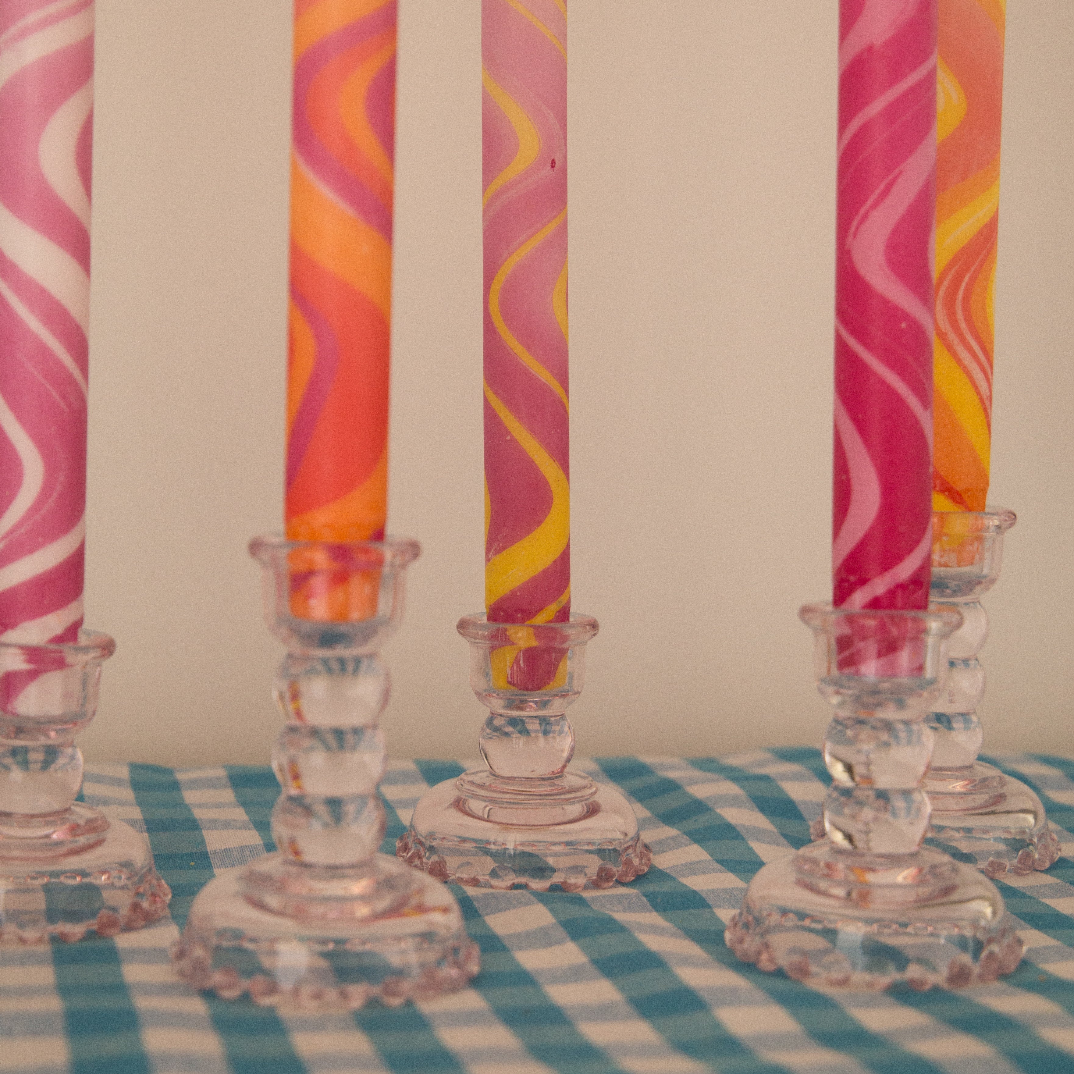 Nordtrice 100% Natural Wax Marble 30cm Long Taper Candles