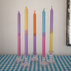 Nordtrice Rainbow Long Taper Candles 30cm 100% Natural Wax