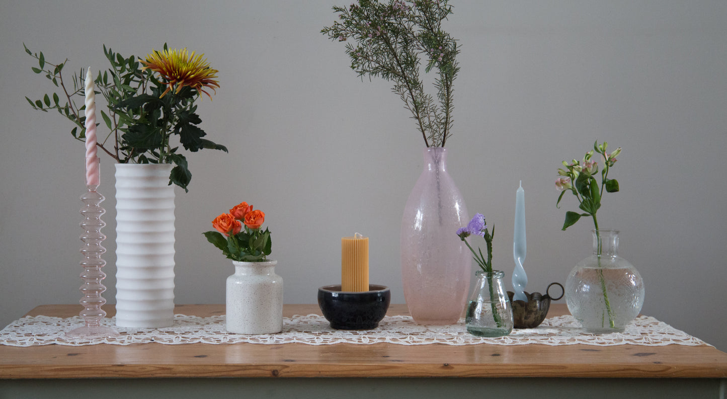 Pre-Loved Vintage Glass Ball Vase