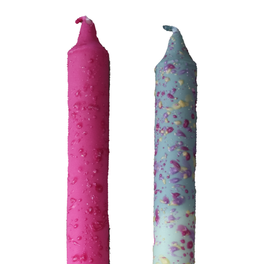 Confetti Long Taper Candles