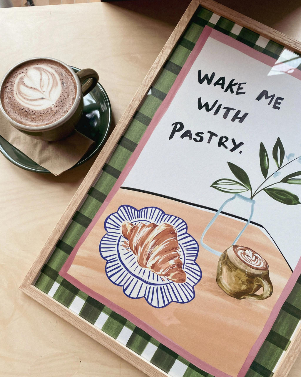 Charlie Taylor Wake me with Pastry Print