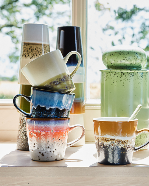 HKLIVING 70s Ceramic Americano Mugs: Pegasus