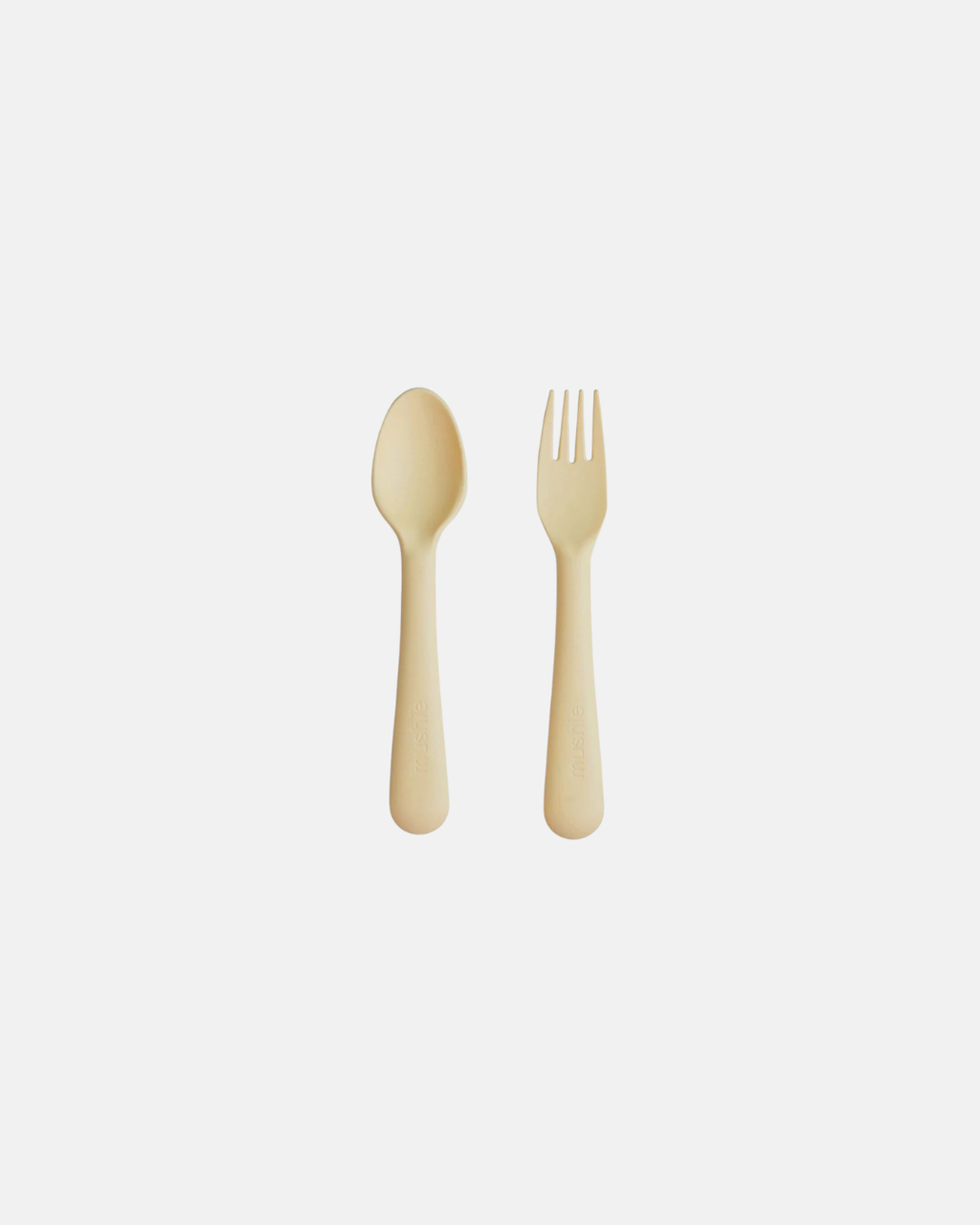 Mushie Baby Cutlery Set - Lilac | Fork & Spoon