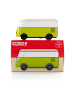 Candyvan VW T1 Green Wooden Diecast Toy Car