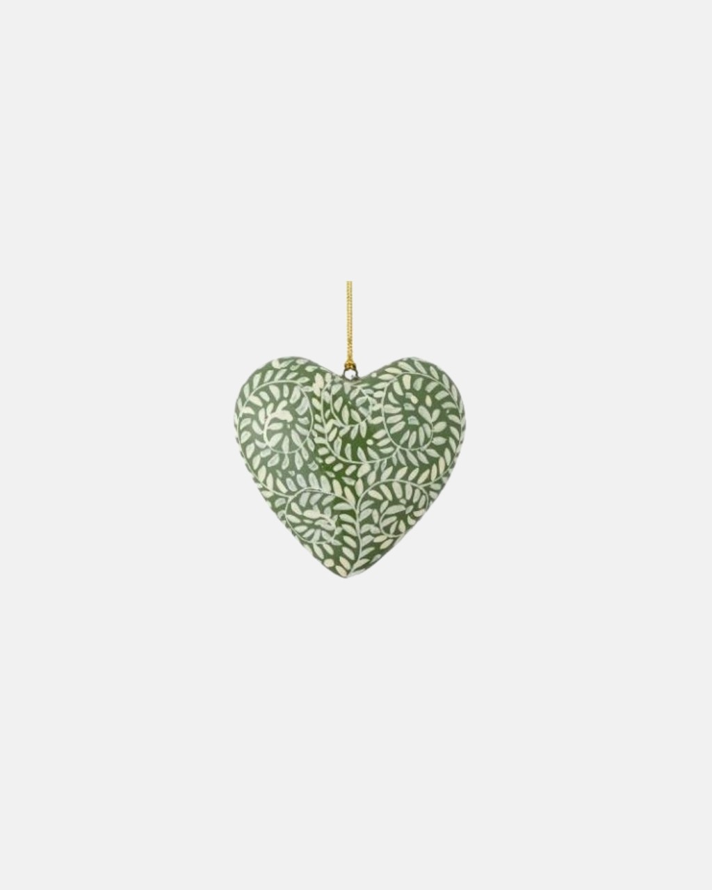 Bloomingville Cassidy Paper Mache Christmas Heart Ornament