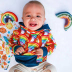 Crochet Rainbow Rattle by Pebblechild