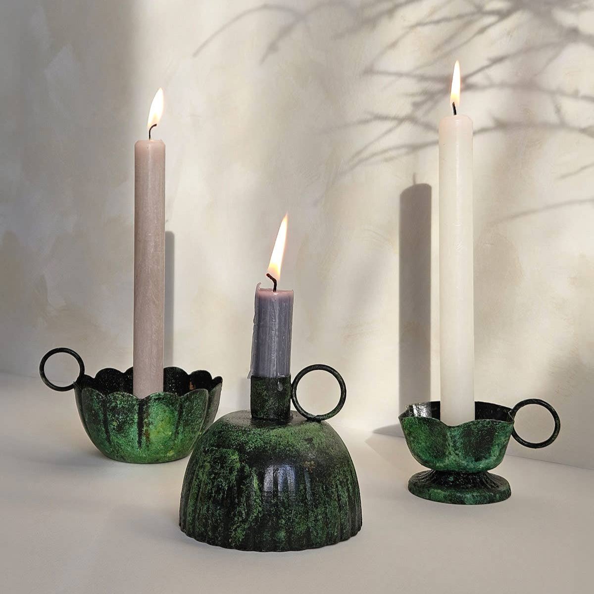 Petticoat Metal Candle Holders