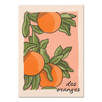 Cai and Jo 'Des Oranges' Wall Art Print