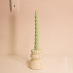 Soie Soy Wax Twirl Taper Candle in Various Colours