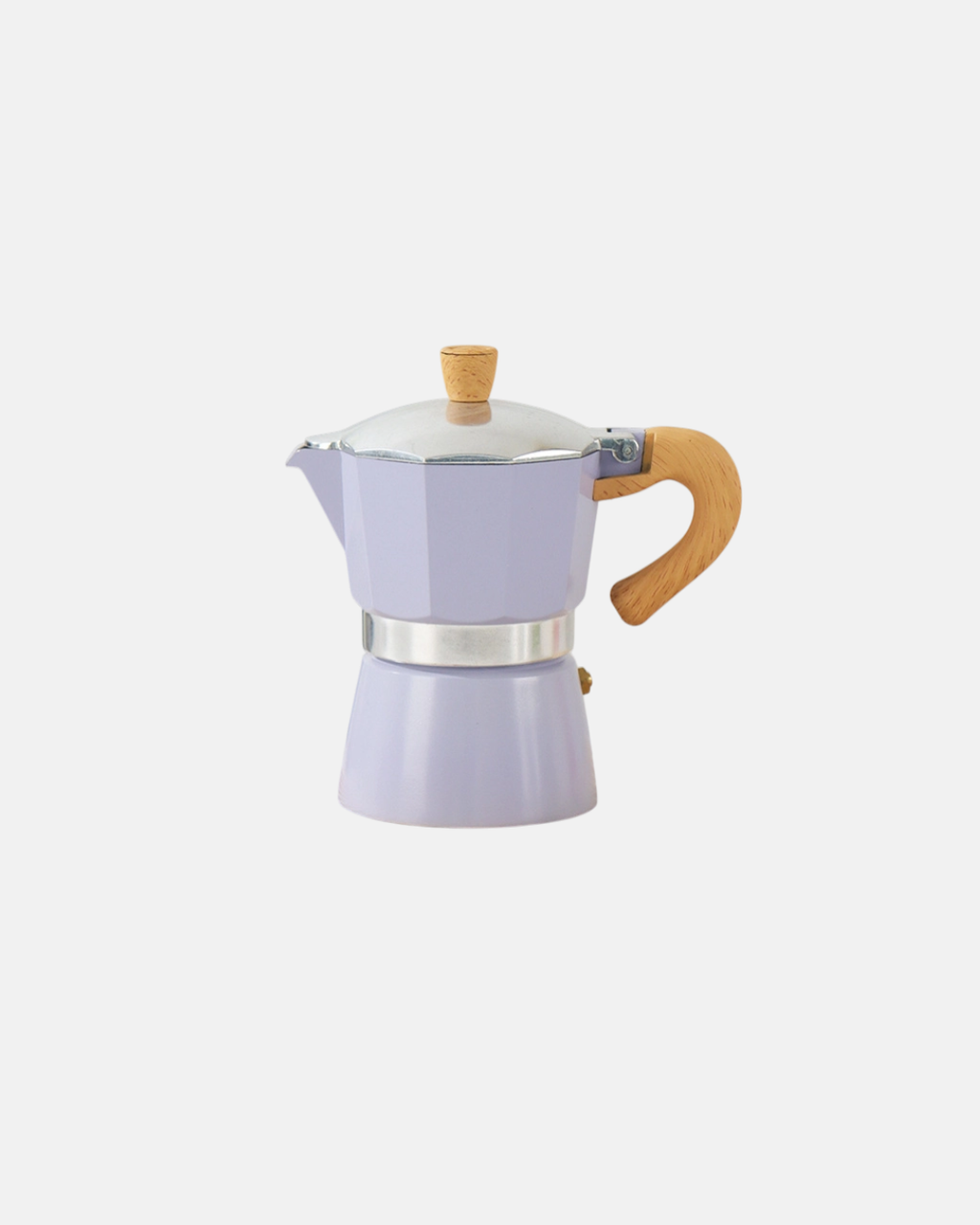 Colourful Coffee Percolator and Stove Top Pot in Lilac