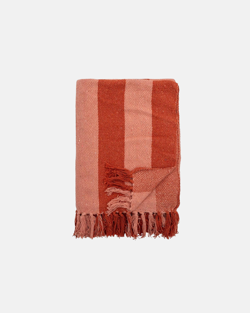 Bloomingville Frello Striped Recycled Cotton Throw Blanket