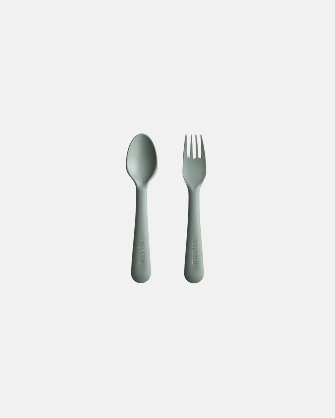 Mushie Baby Cutlery Set - Lilac | Fork & Spoon