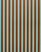 Heather Evelyn Classic Stripe Brown & Blue Gift Wrap