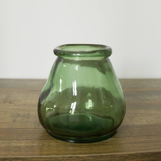 Vintage and Preloved Small Green Glass Vase