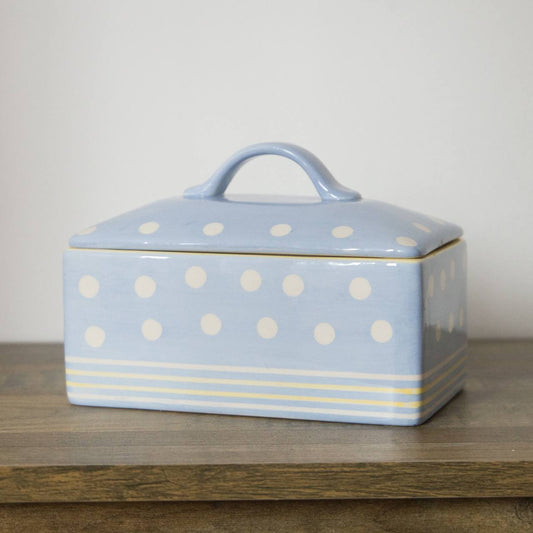 Vintage and Preloved Butter Box in Blue
