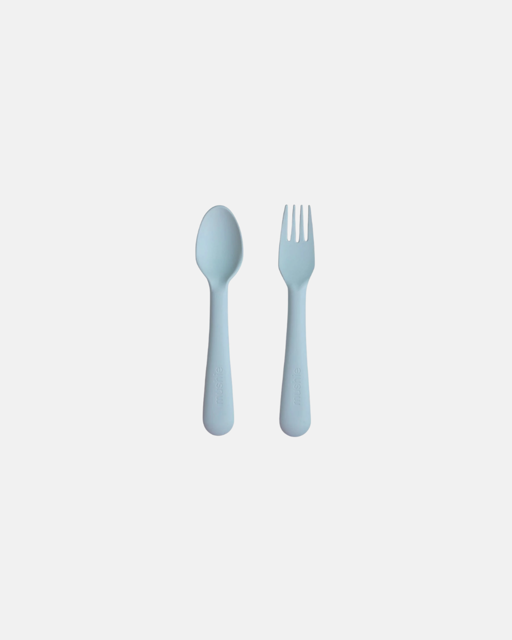 Mushie Baby Cutlery Set - Lilac | Fork & Spoon